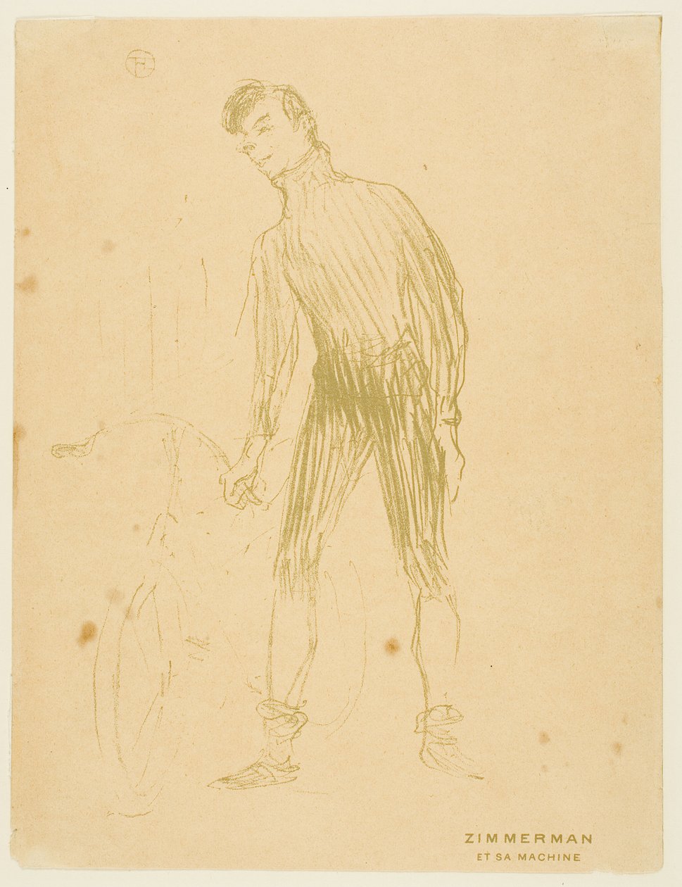 Zimmerman e sua máquina de Henri de Toulouse Lautrec