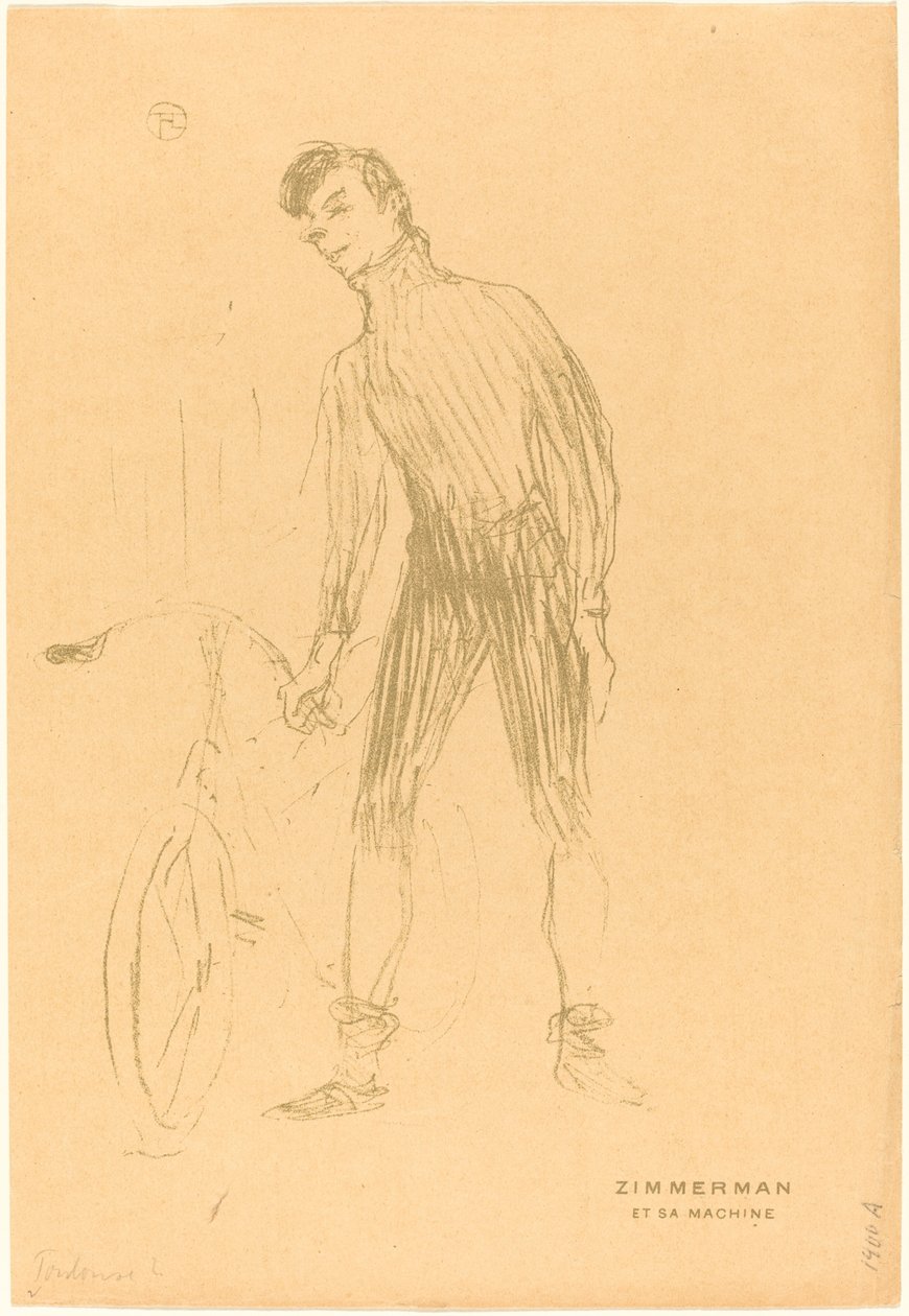 Zimmerman et sa machine Zimmerman and His Machine, 1895. de Henri de Toulouse Lautrec