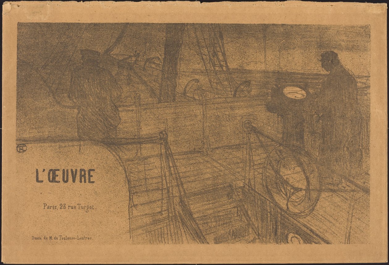 Programa Prospecto do Trabalho de Henri de Toulouse Lautrec, Félix Vallotton, Antonio