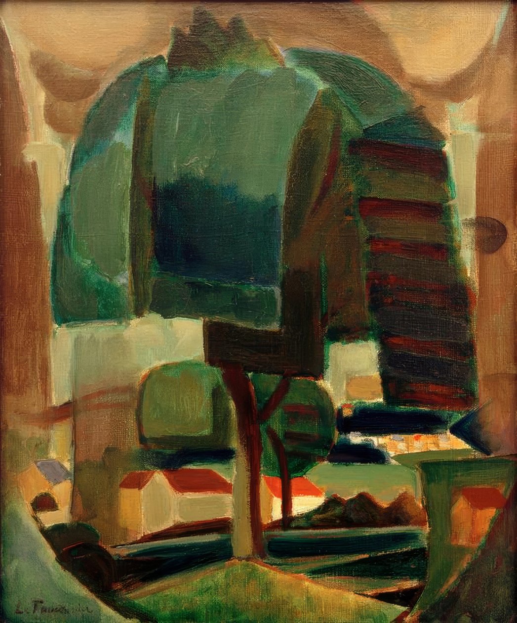Paysage (Paisagem) de Henri Victor Gabriel Le Fauconnier