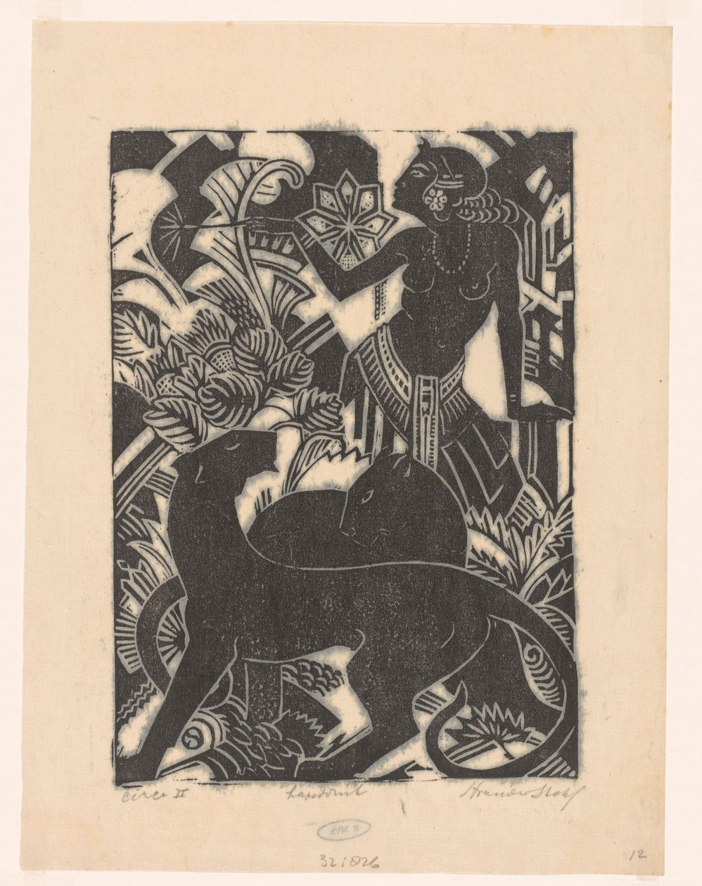 Circe II (título original sobre o objecto) de Henri van der Stok (signed by artist)
