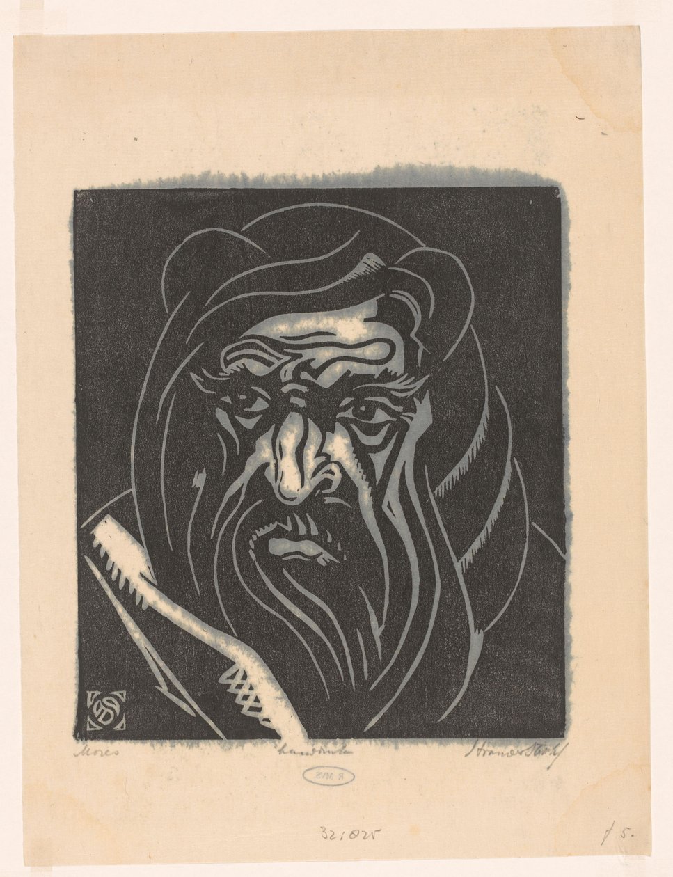 Mozes (título original no objeto) de Henri van der Stok (signed by artist)