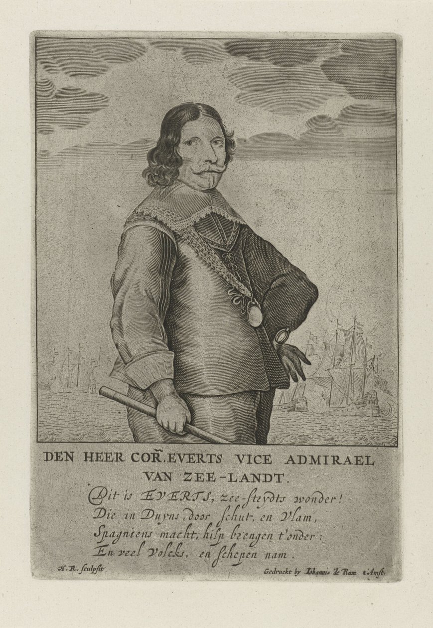 Retrato de Cornelis Evertsen de Henrick Rochuszn van Dagen