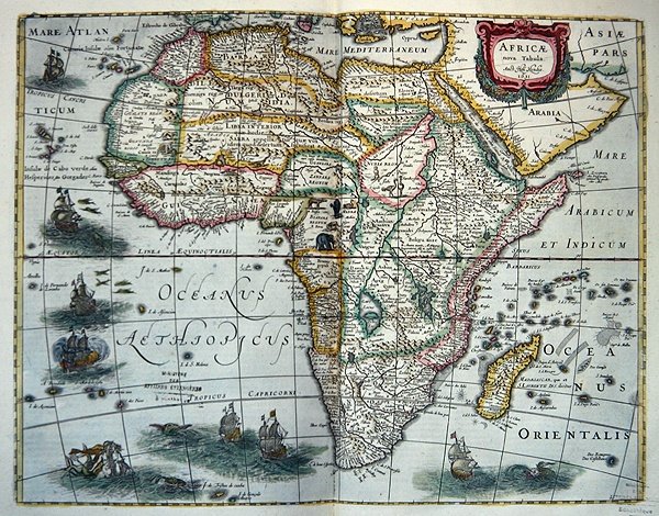 Mapa de África, de 