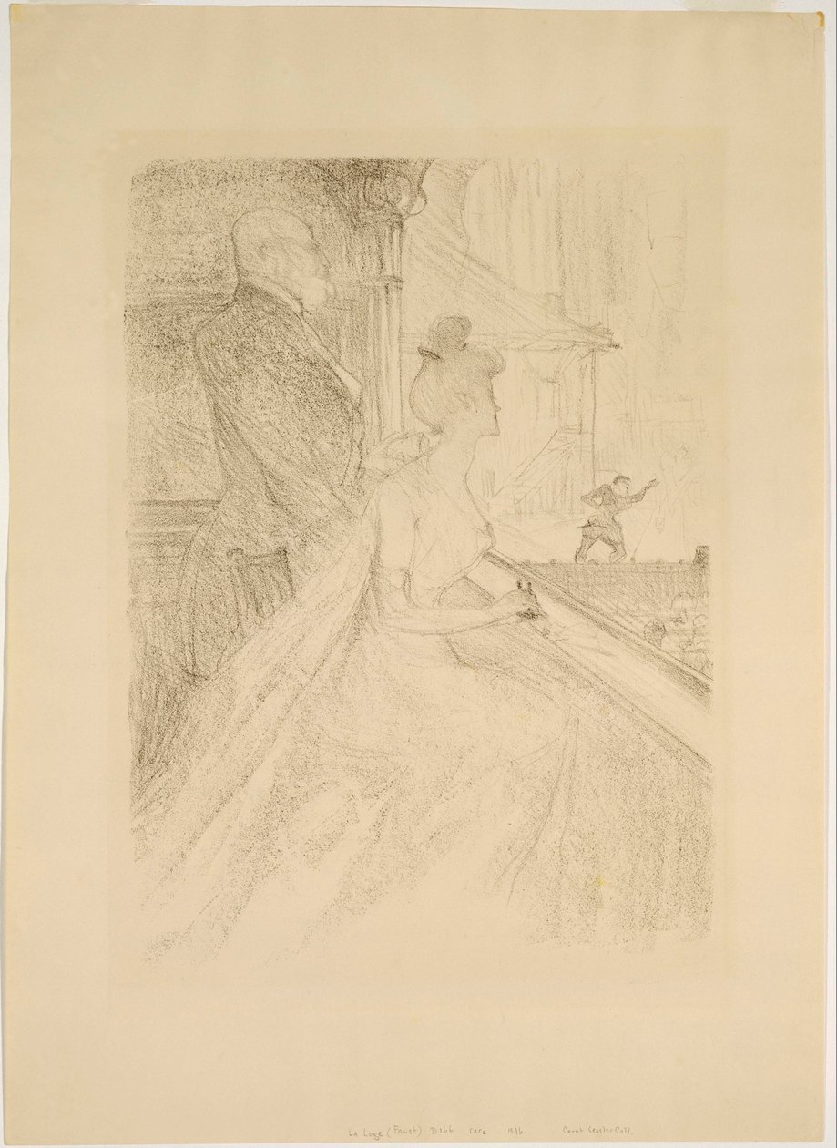 La Loge- Uma Performance de Faust de Henri de Toulouse Lautrec