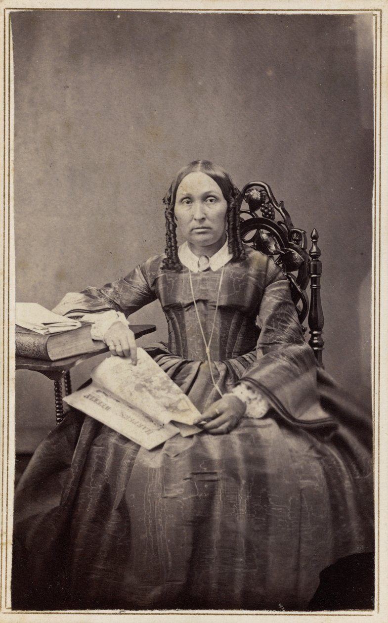 Retrato de uma mulher, década de 1860 (foto) de Henrietta M. Hart