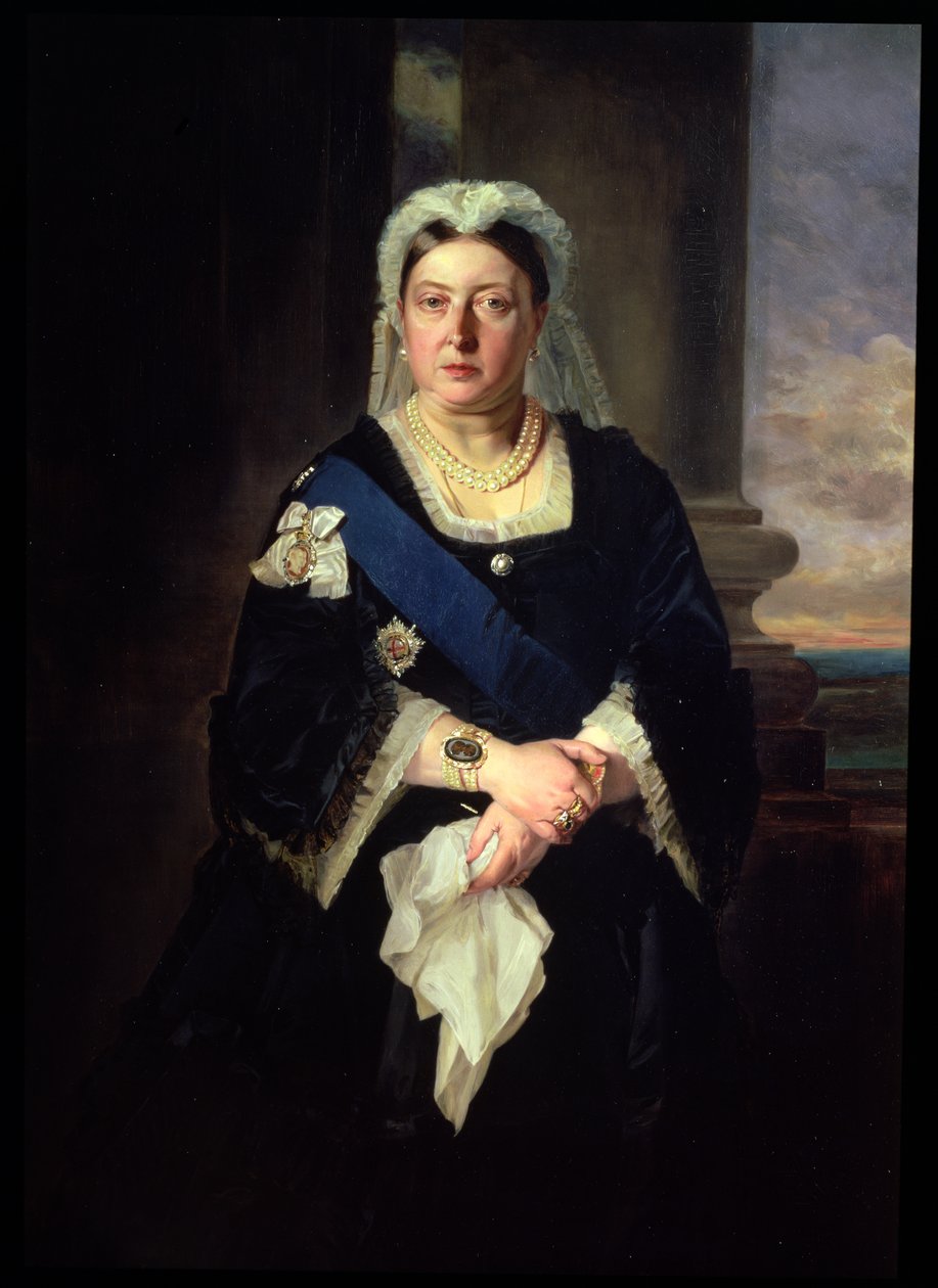 Rainha Vitória (1819-1901) após o Barão Henrique de Angeli (1840-1925) de Henrietta Mary Ward