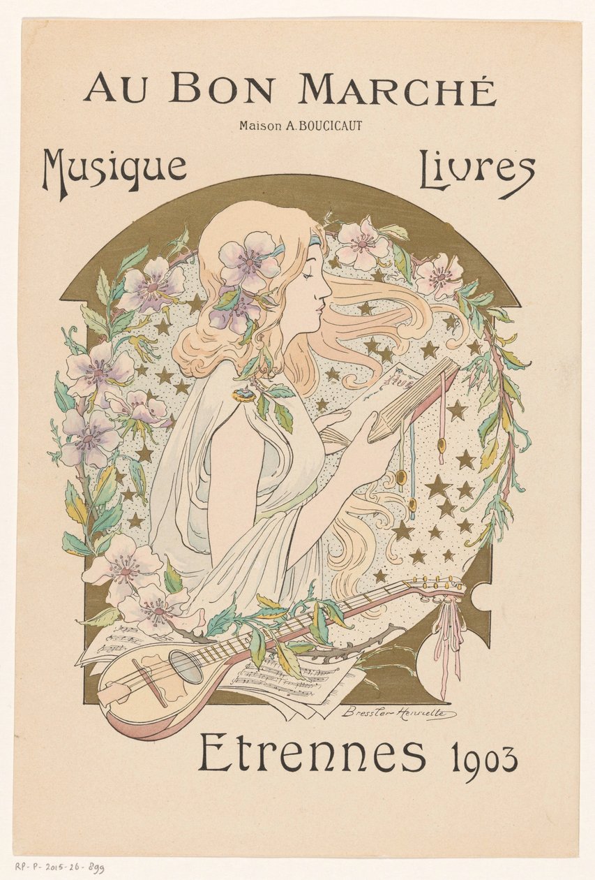 Mulher com um livro de Henriette Bressler