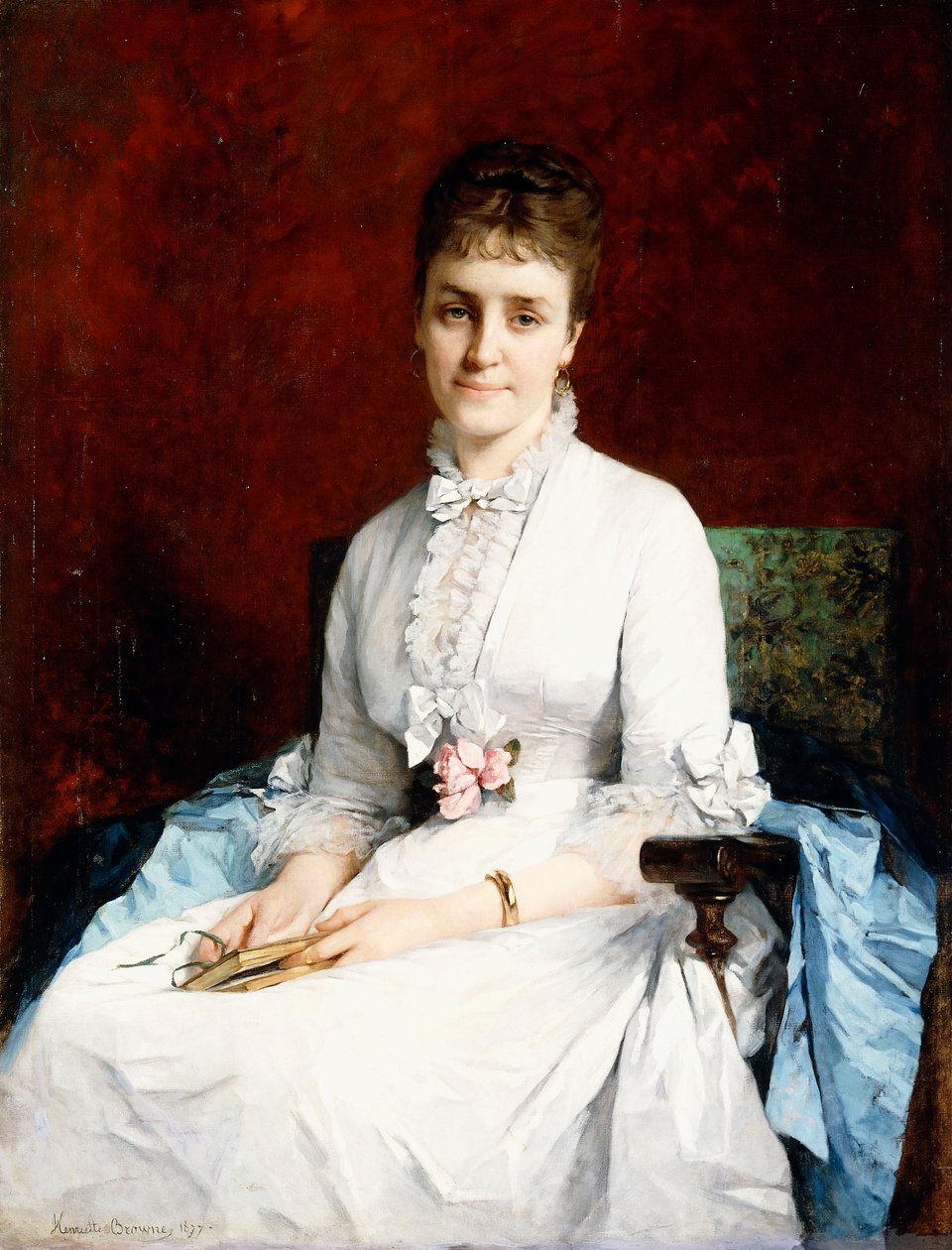 Retrato de uma senhora, 1877 de Henriette Browne