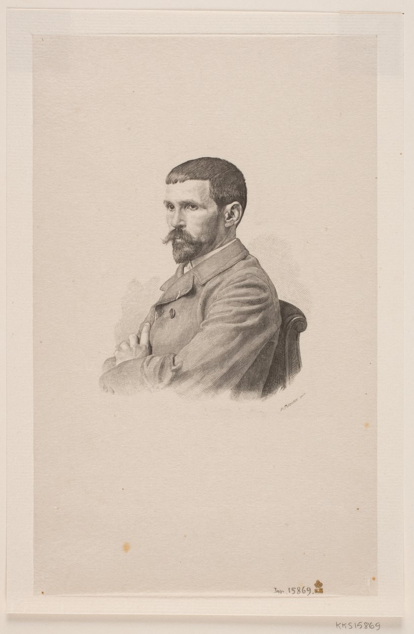 Retrato do pintor P. A. J. Dagnan-Bouveret de Henrik Arnold Hamilkar Sørensen