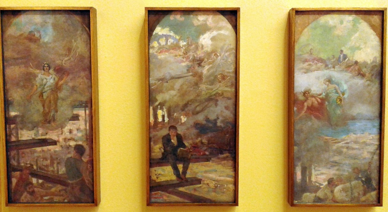 Alegoria [Estudos para a decoração do Clube de Engenharia] de Henrique Bernardelli