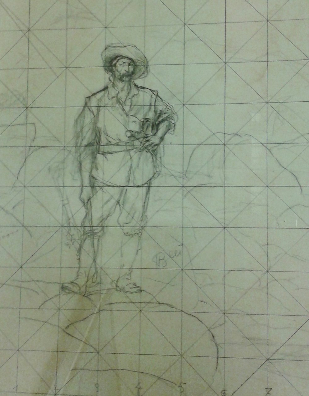 Untitled [Estudo para Bandeirante ou The Trailblazer], da série Estudos para os Bandeirantes de Henrique Bernardelli