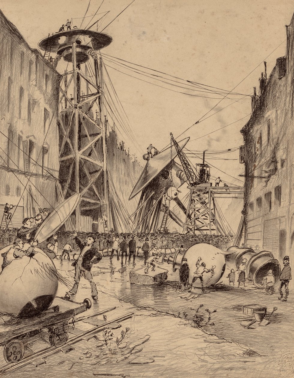 Humanos dissecando máquinas de guerra marcianas de Henrique Alvim Correa