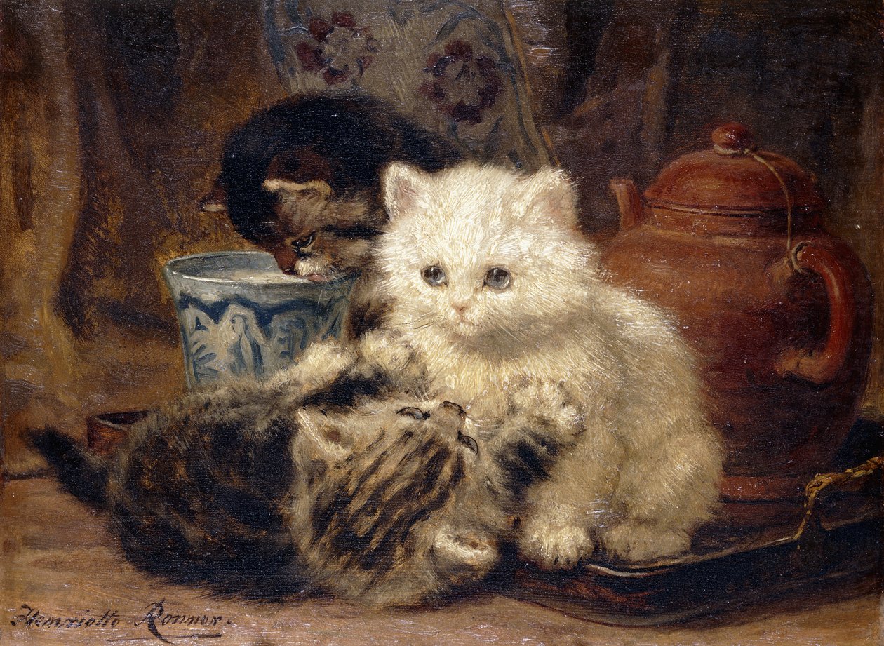 Chá da tarde, de Henriëtte Ronner Knip