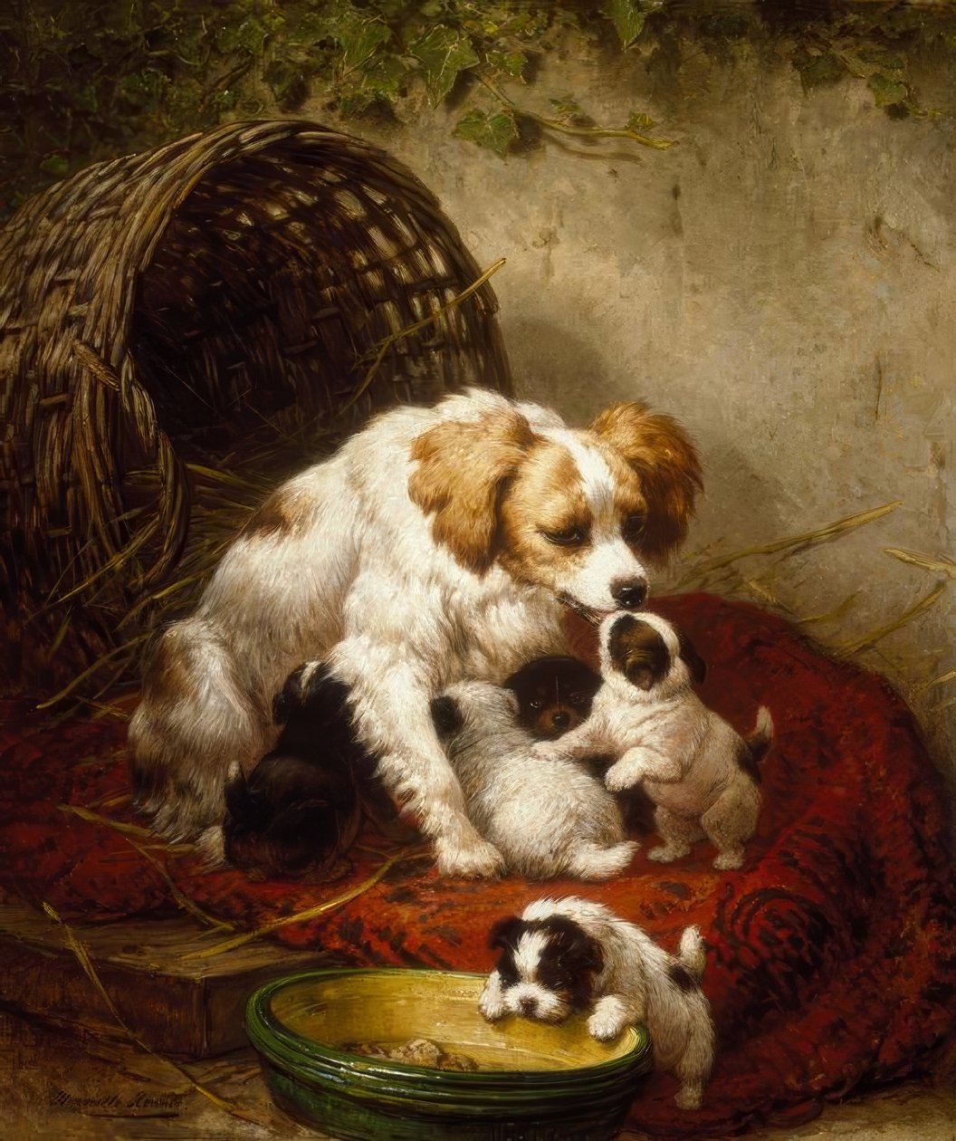 A familia feliz de Henriëtte Ronner Knip