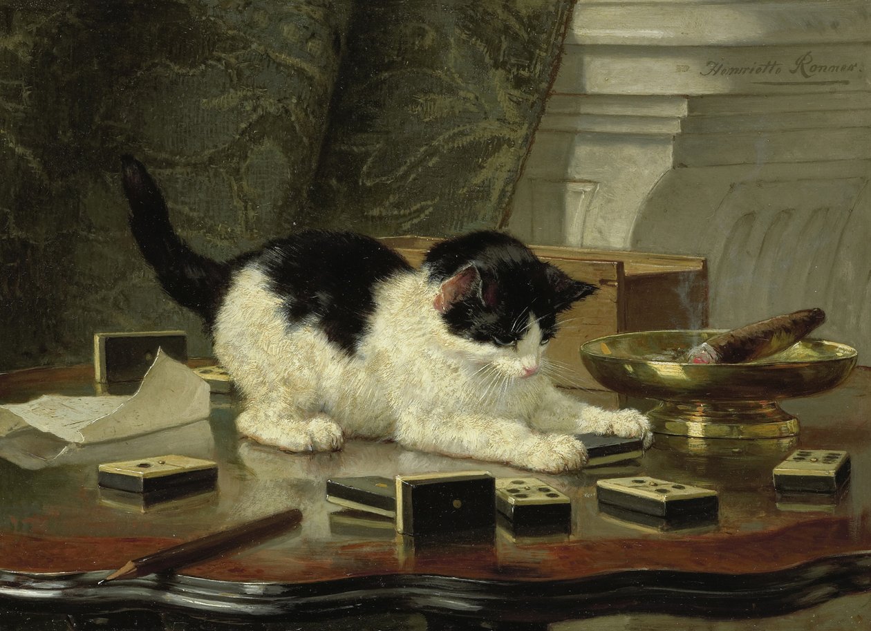 Kittens Game, ca 1860-1870 de Henriëtte Ronner Knip