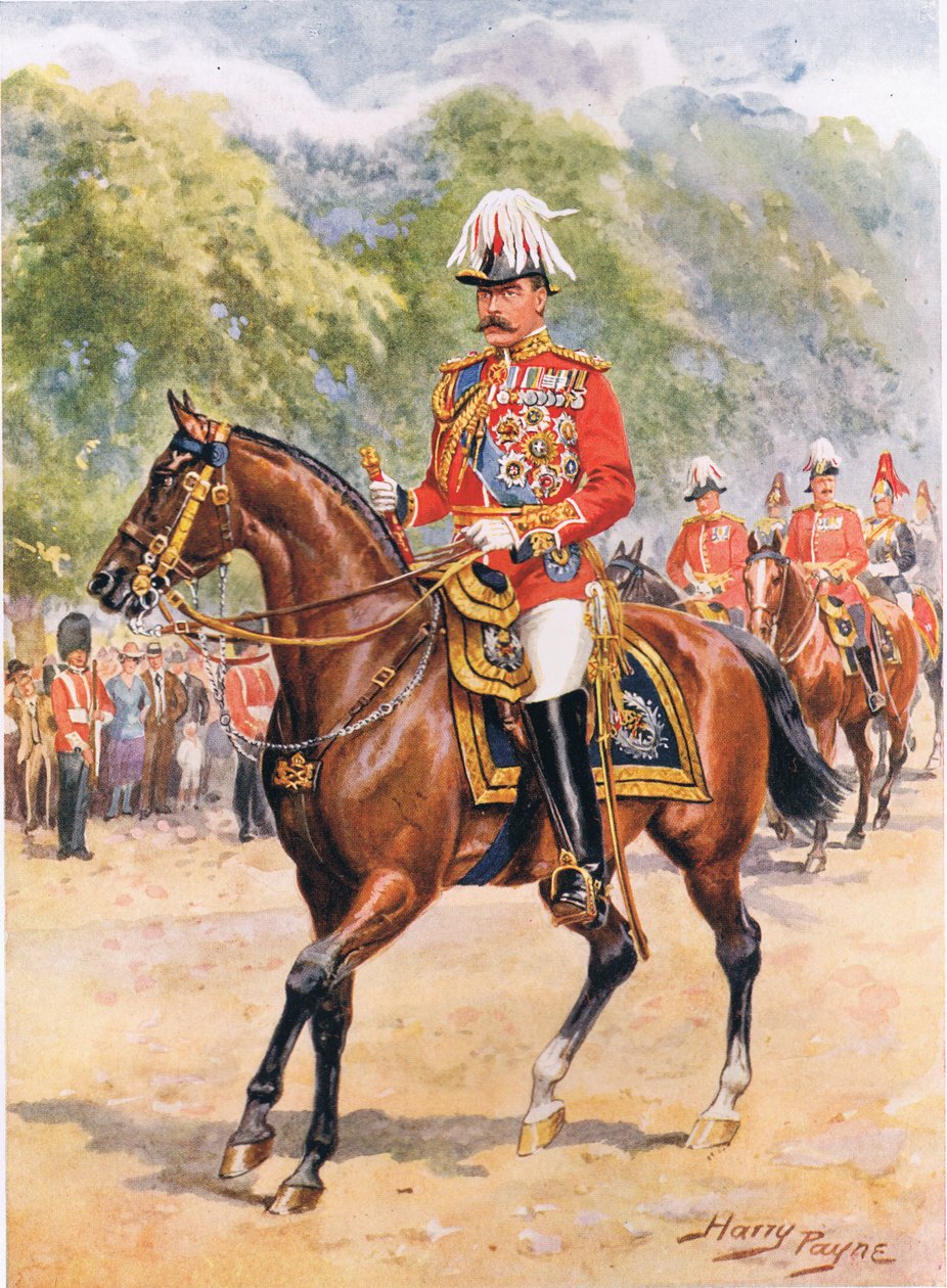 &39;Campo-marechal Earl Kitchener&39;, ilustração de &39;Brave Deeds por Brave Men&39;, por C. Sheridan Jones, bar. 1922 de Henry A. Payne