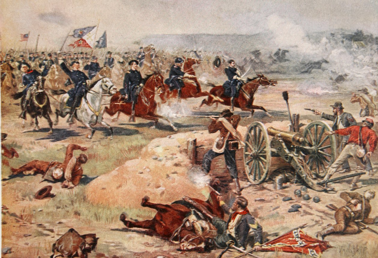 Carga final do general Sheridan em Winchester, 19 de setembro de 1864 de Henry Alexander Ogden