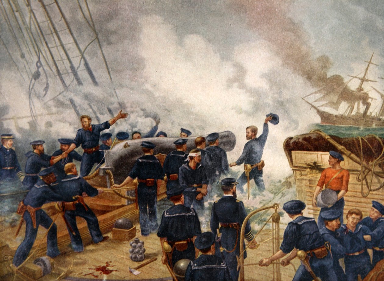 Kearsage afundando o Alabama, 19 de junho de 1864 de Henry Alexander Ogden