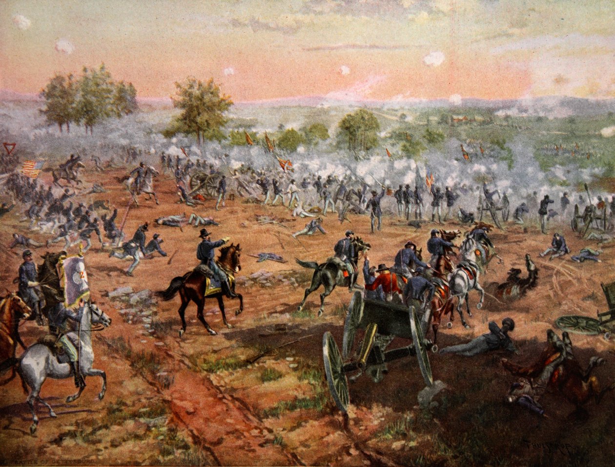 A Batalha de Gettysburg, 1 a 3 de julho de 1863 de Henry Alexander Ogden