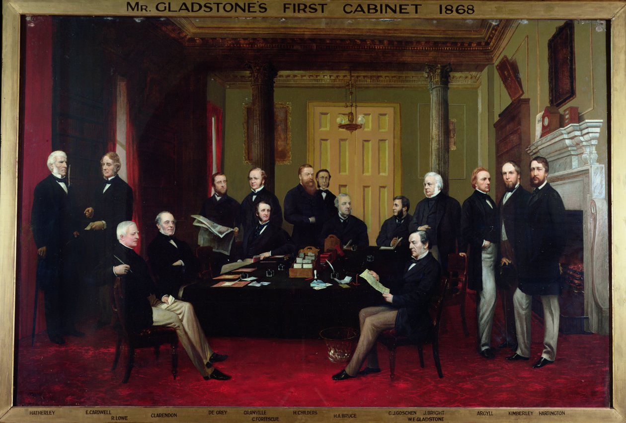Primeiro Gabinete de Gladstone, 1868 de Henry Barraud