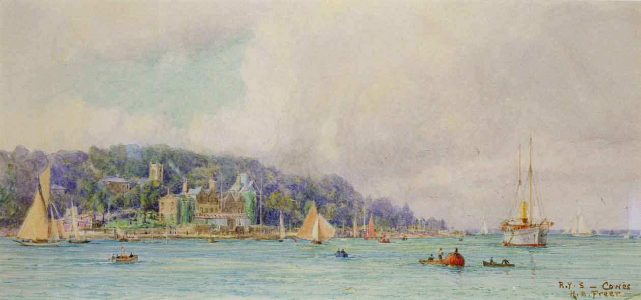 O Royal Yacht Squadron, Cowes de Henry Branston Freer