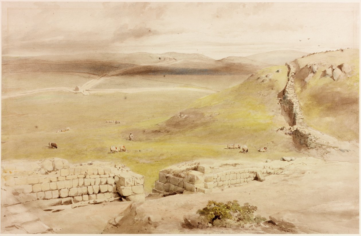 Cawfields (bodycolour) de Henry Burdon Richardson