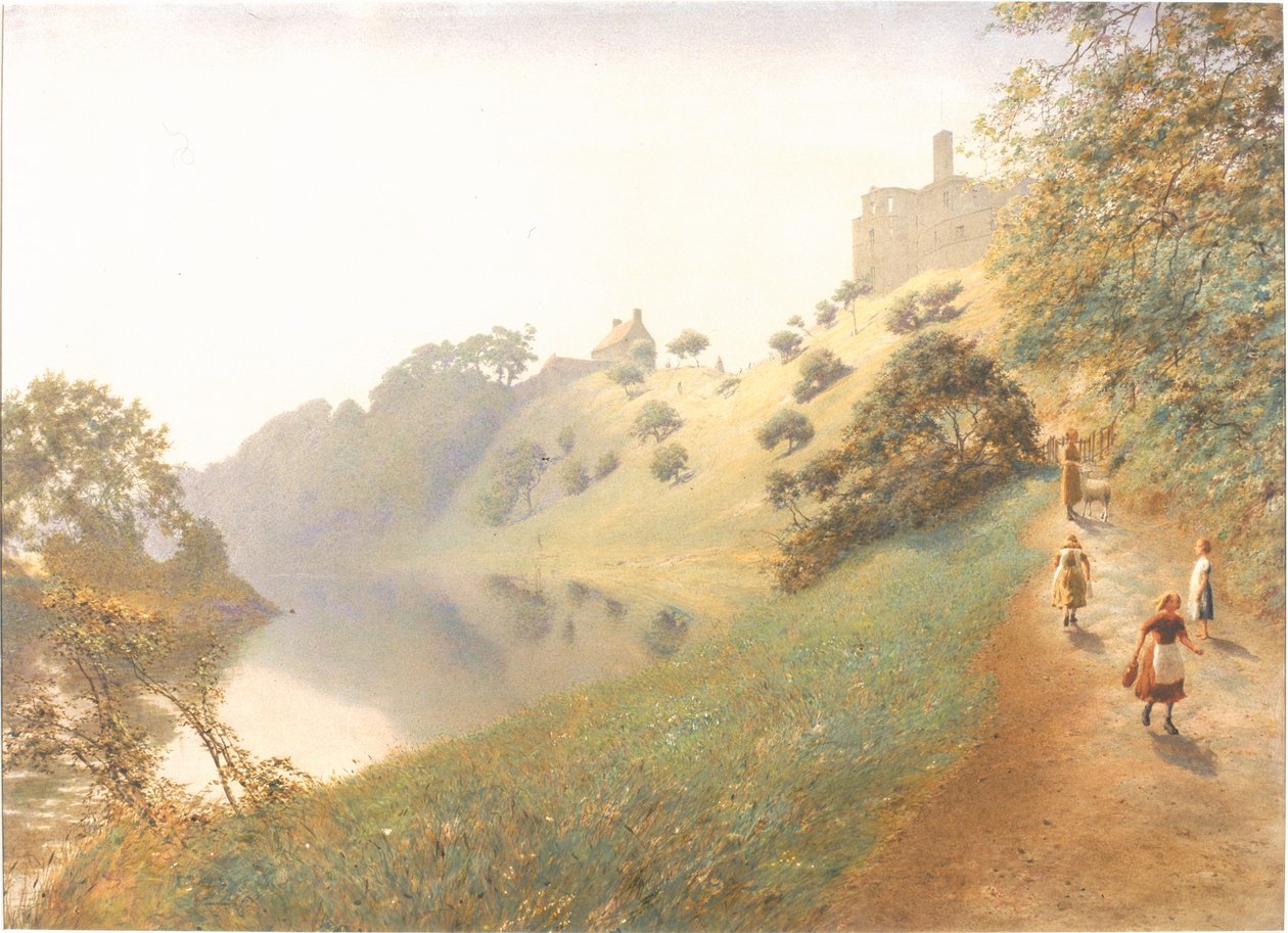 Warkworth (bodycolour) de Henry Burdon Richardson