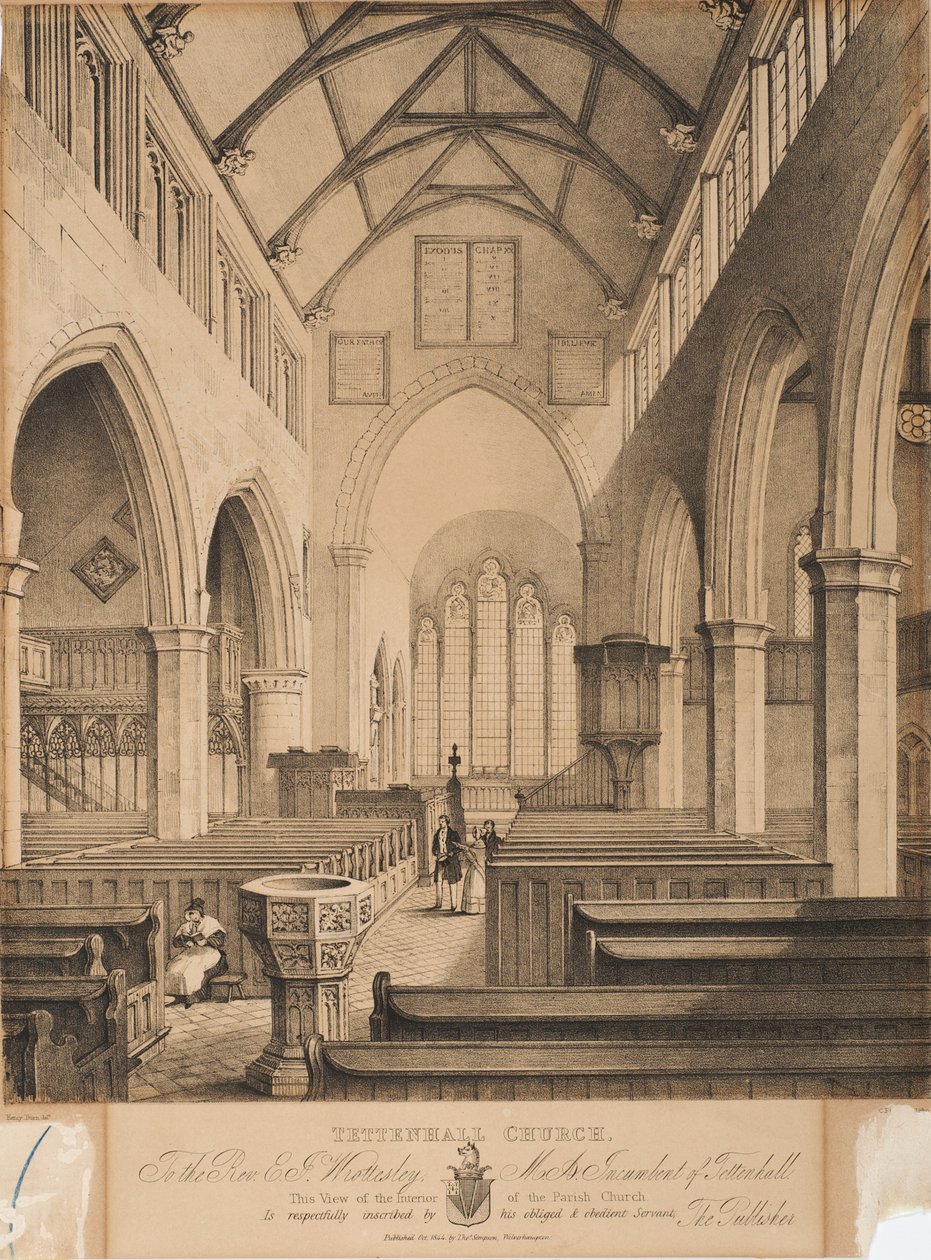 Igreja de Tettenhall, 1844 de Henry Burn