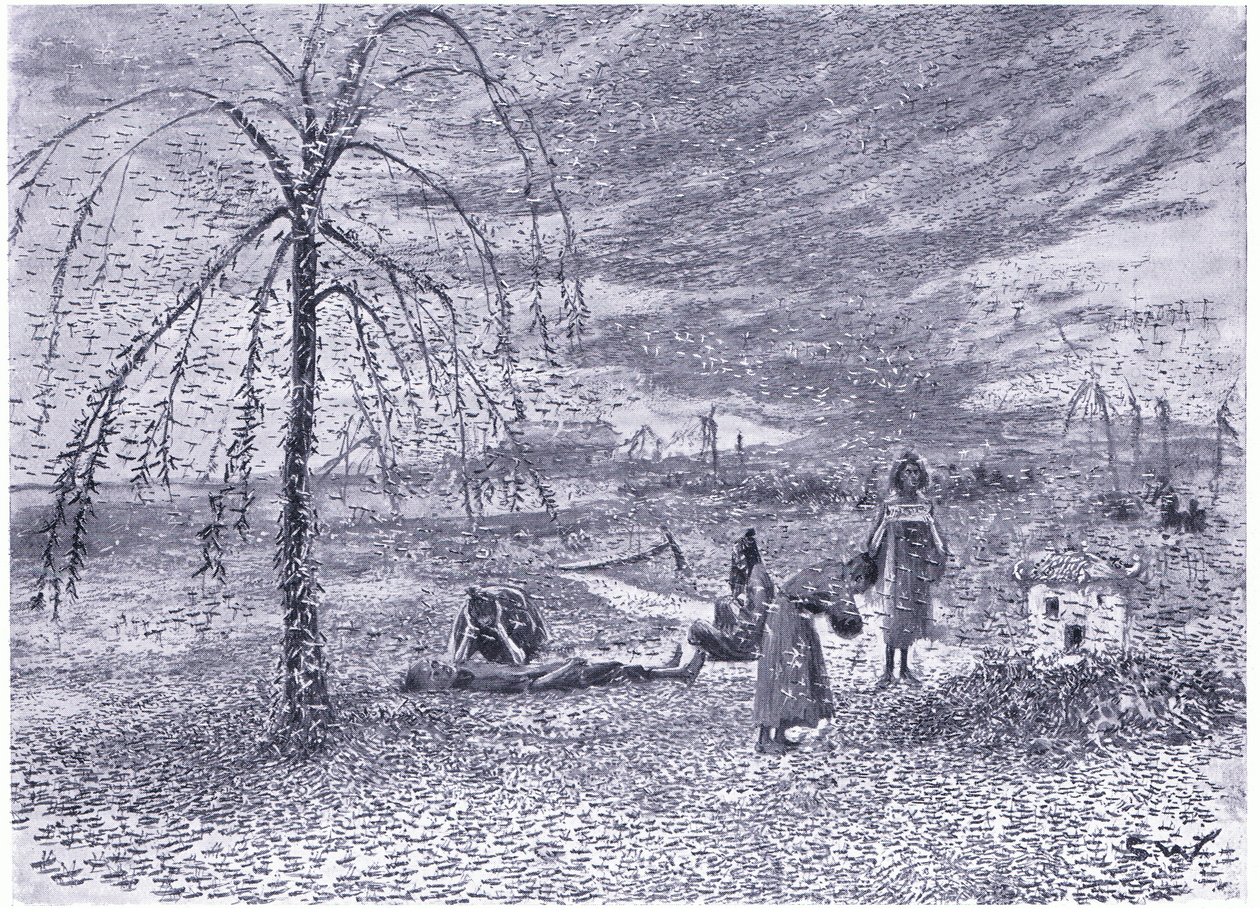 Uma praga de gafanhotos de Henry Charles Seppings Wright