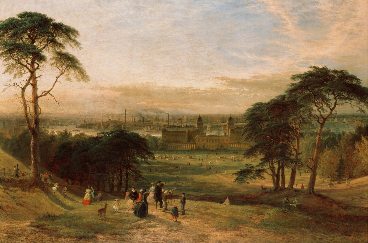 Londres a partir de Greenwich Hill de Henry Dawson