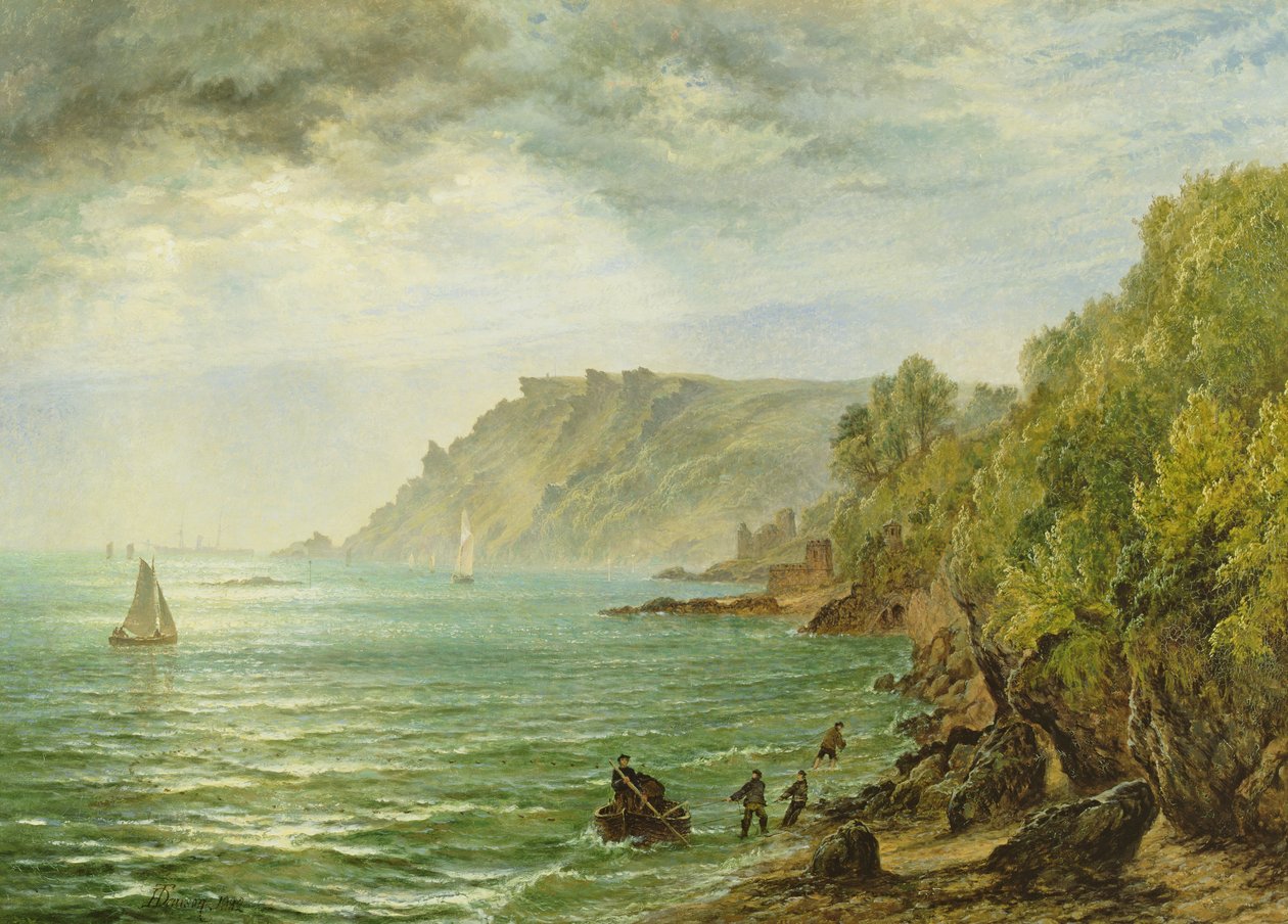 Estuário de Salcombe, South Devon, 1882 de Henry Dawson