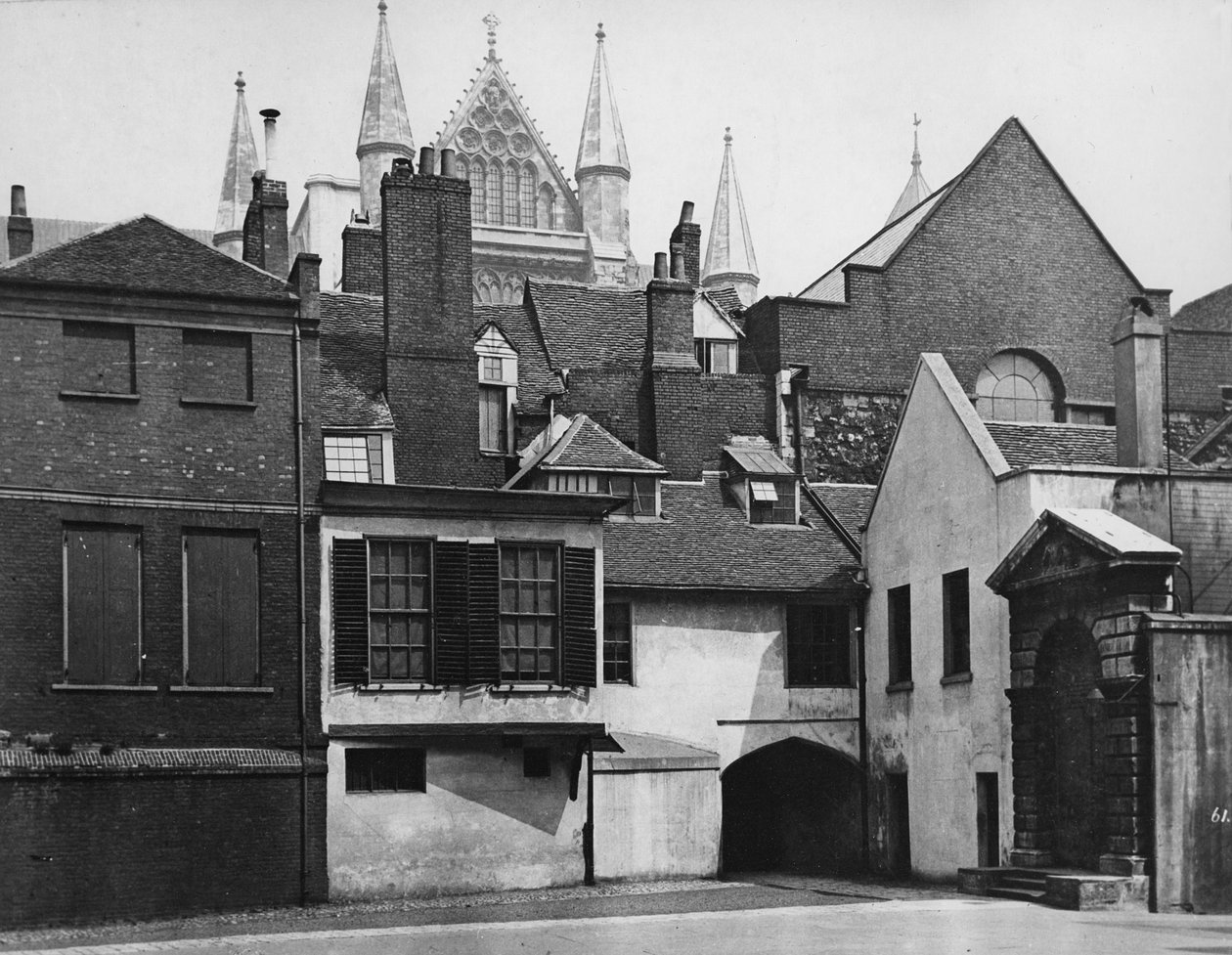 Little Dean&39;s Yard, exterior dos claustros, c.1882 de Henry Dixon