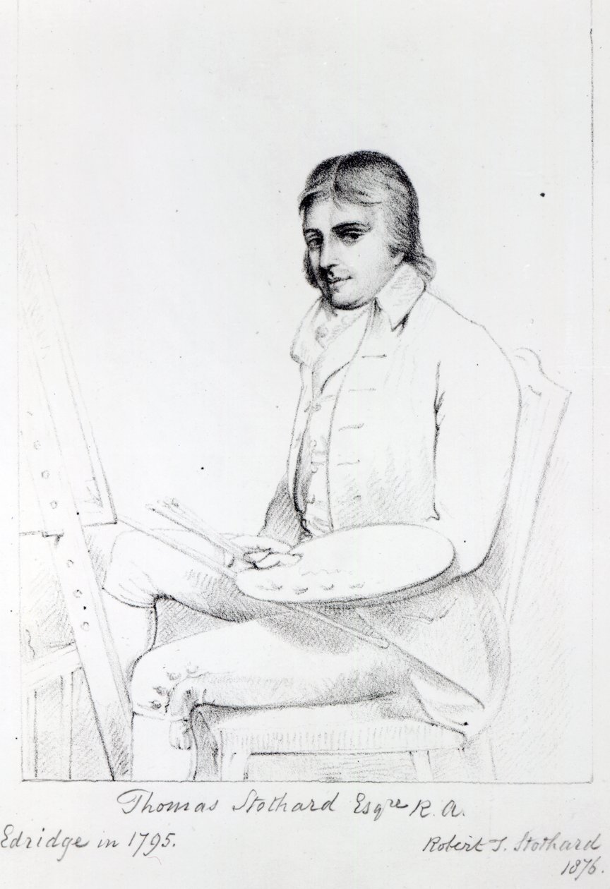 Thomas Stothard Esq. RA, gravado por Robert J. Stothard, 1876 de Henry Edridge