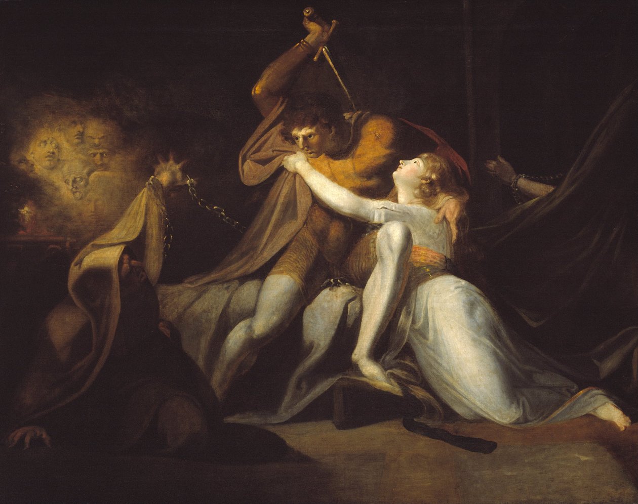 Percival Delivering Belisane do Encantamento de Urma de Johann Heinrich Füssli