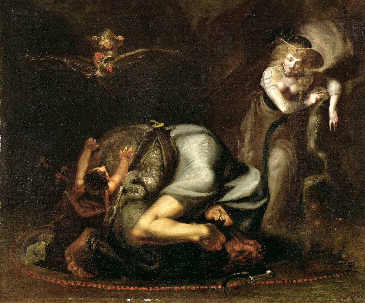 Cena das Bruxas de &39;The Masque of Queens&39; de Benjamin Jonson (1572-1637) c.1785 de Johann Heinrich Füssli