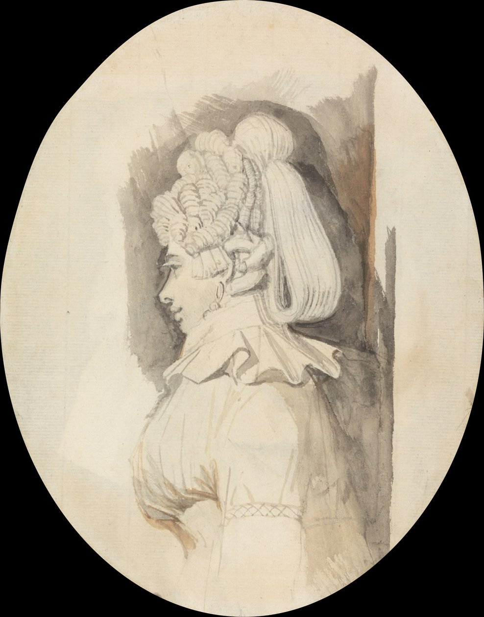 Estudo de uma dama de Johann Heinrich Füssli