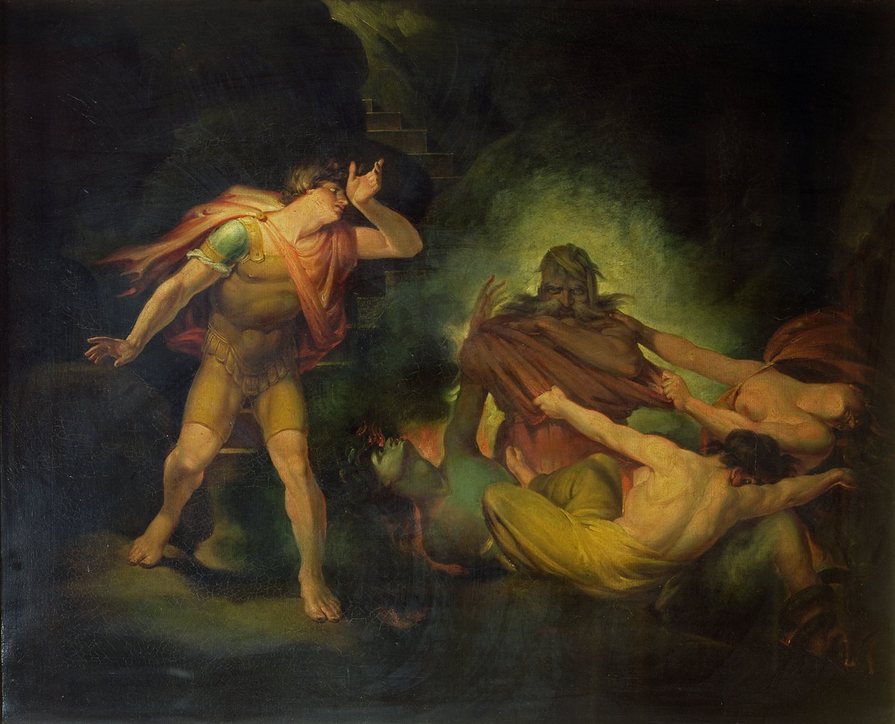 O Rei do Fogo parece Conde Albert, c.1801-10 (óleo no canvaS) de Johann Heinrich Füssli