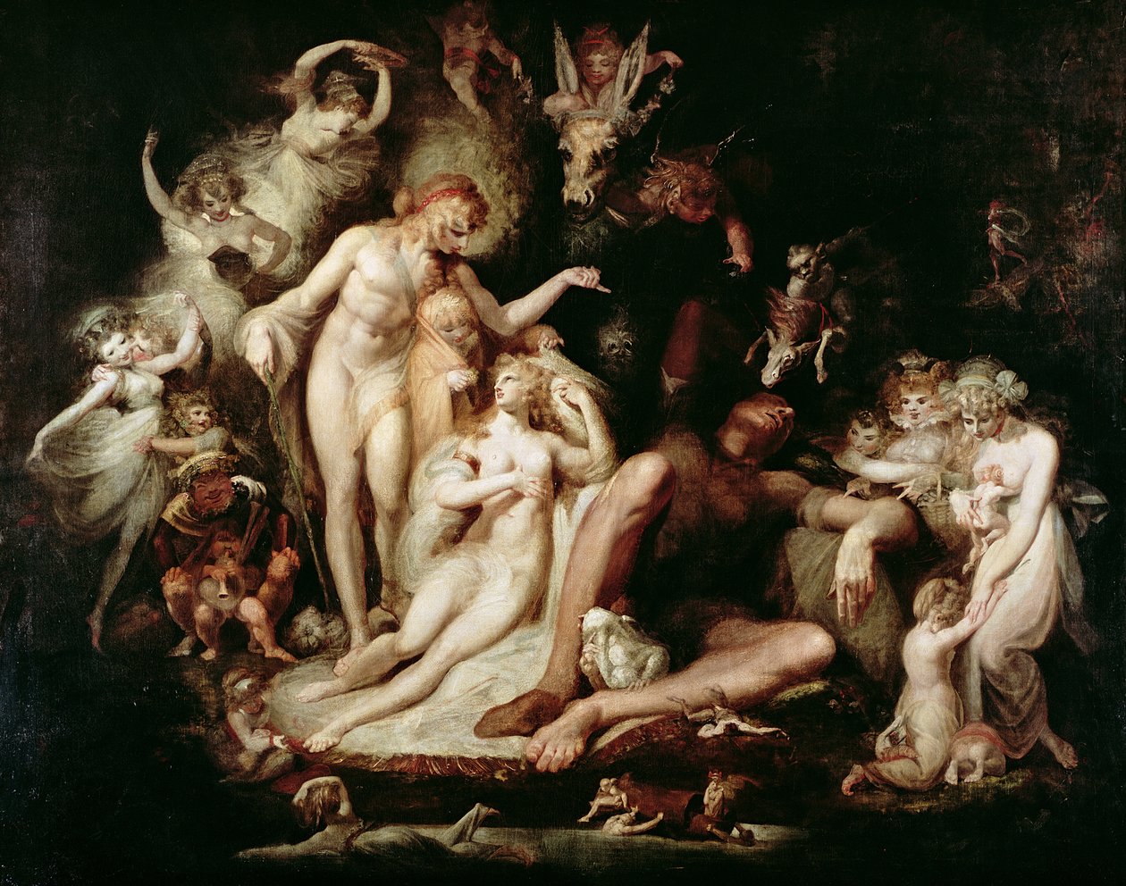 Despertar de Titânia, c.1785-90 de Johann Heinrich Füssli