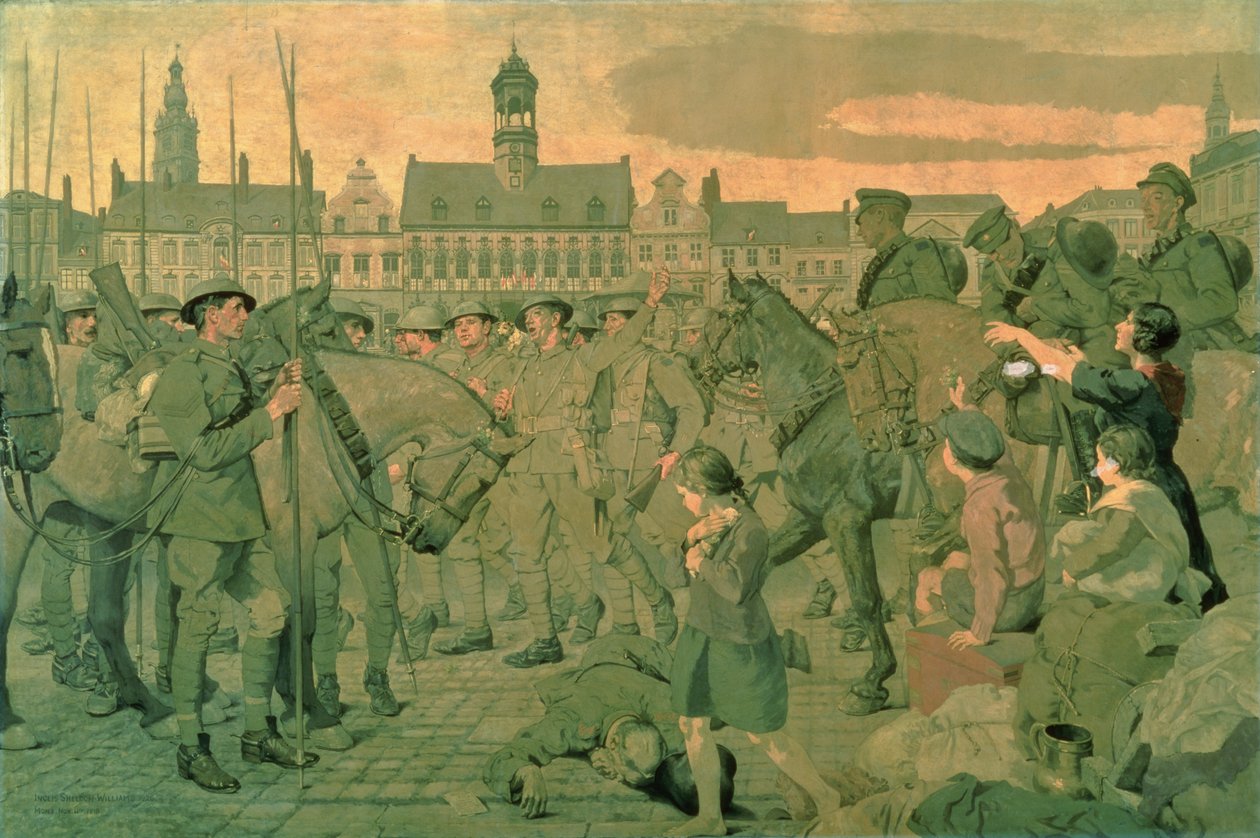 O retorno a Mons, 1920 de Henry Inglis Jodrel Sheldon Williams