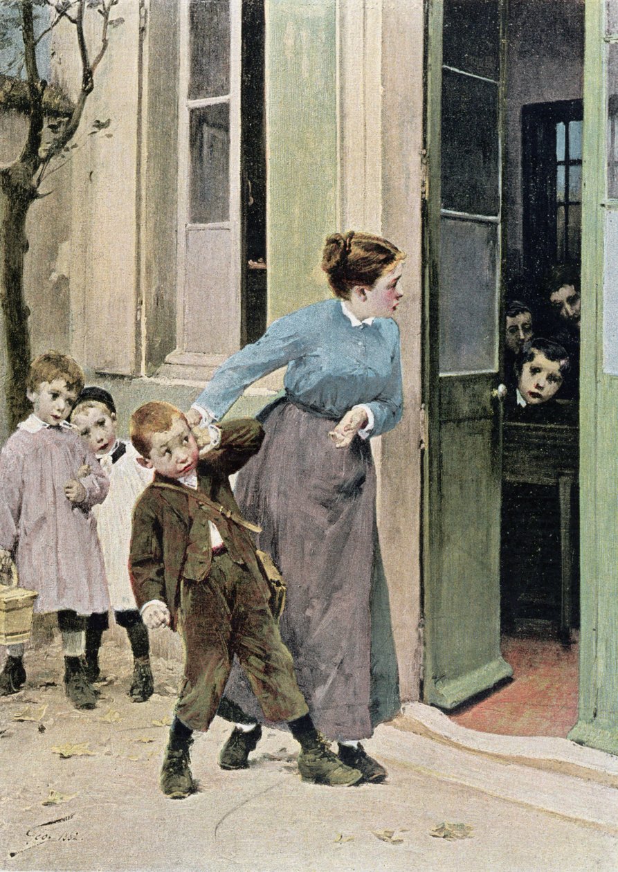 Educação obrigatória, 1882 de Henri Jules Jean Geoffroy