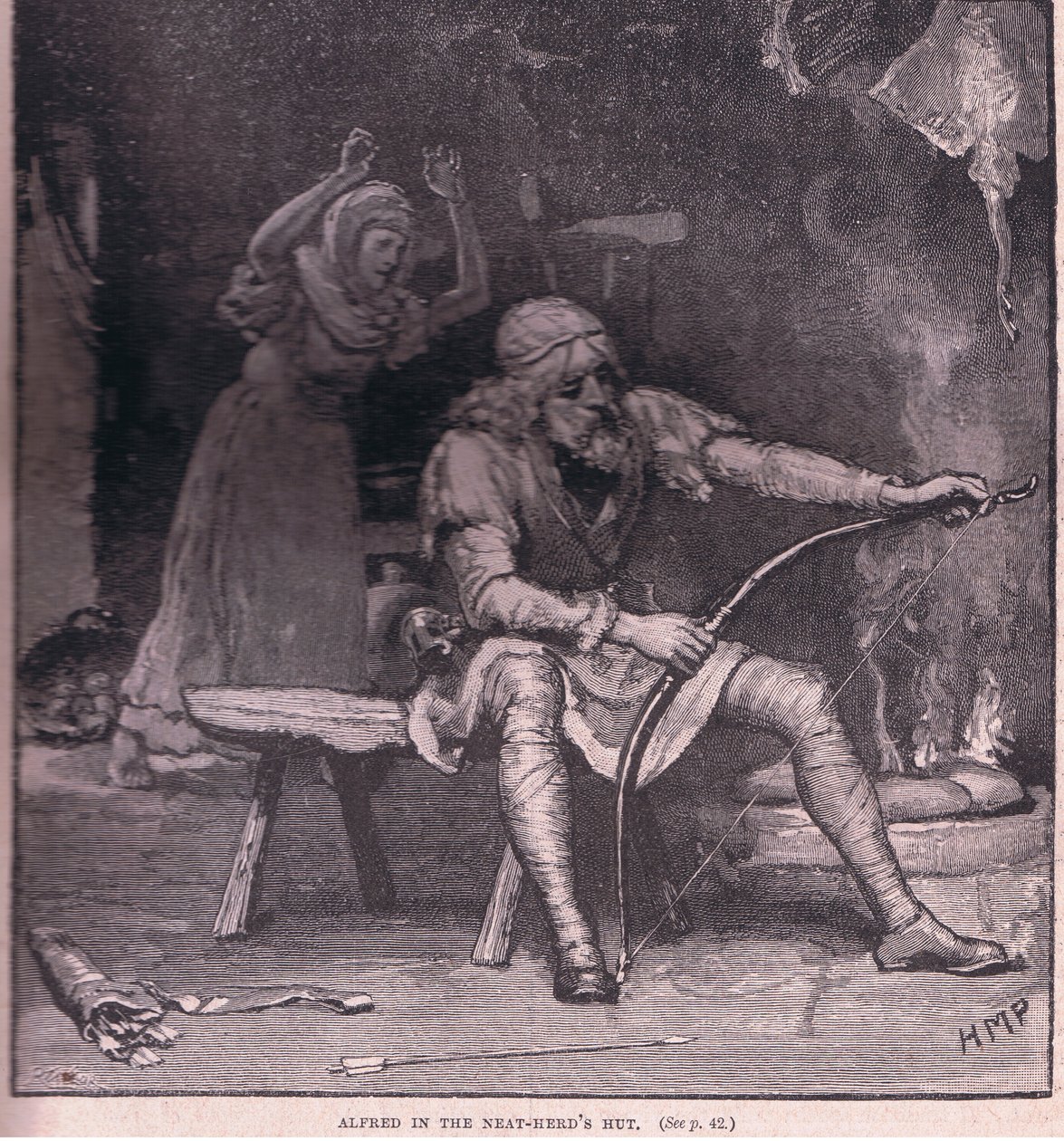 Alfred na cabana do rebanho puro AD 878 de Henry Marriott Paget