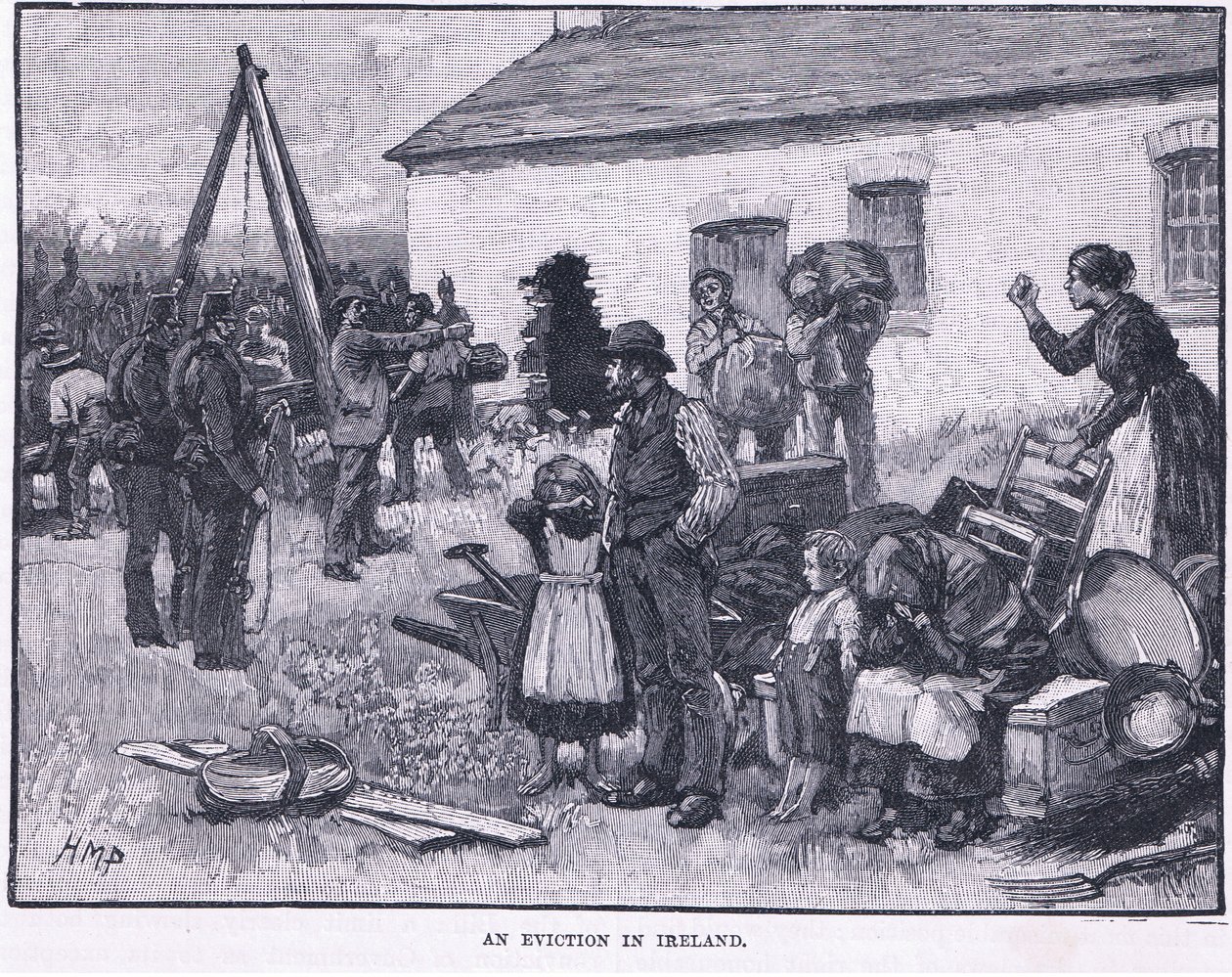 Um despejo na Irlanda 1870 AD de Henry Marriott Paget