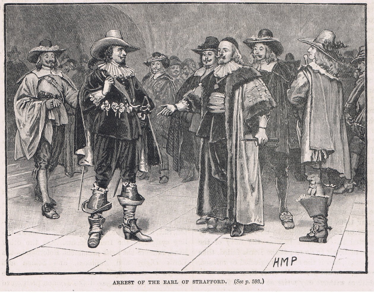 Detenção do Conde de Strafford 1640 de Henry Marriott Paget