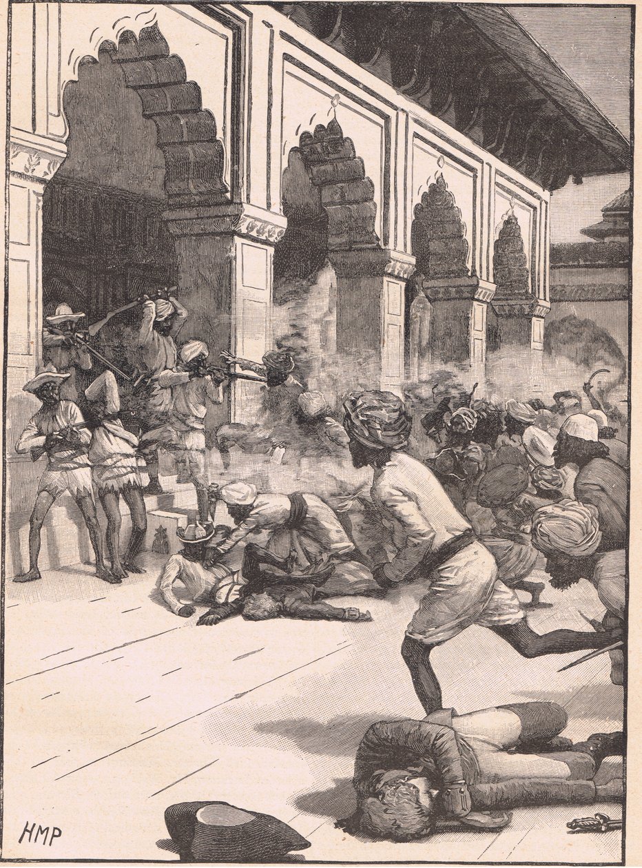 Prisão do rajá de Benares AD 1781 de Henry Marriott Paget