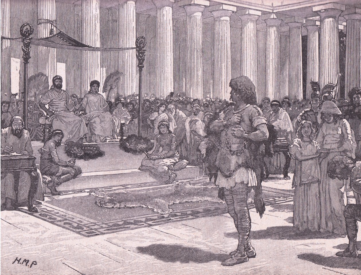 Caractacus antes de Claudius AD 51 de Henry Marriott Paget