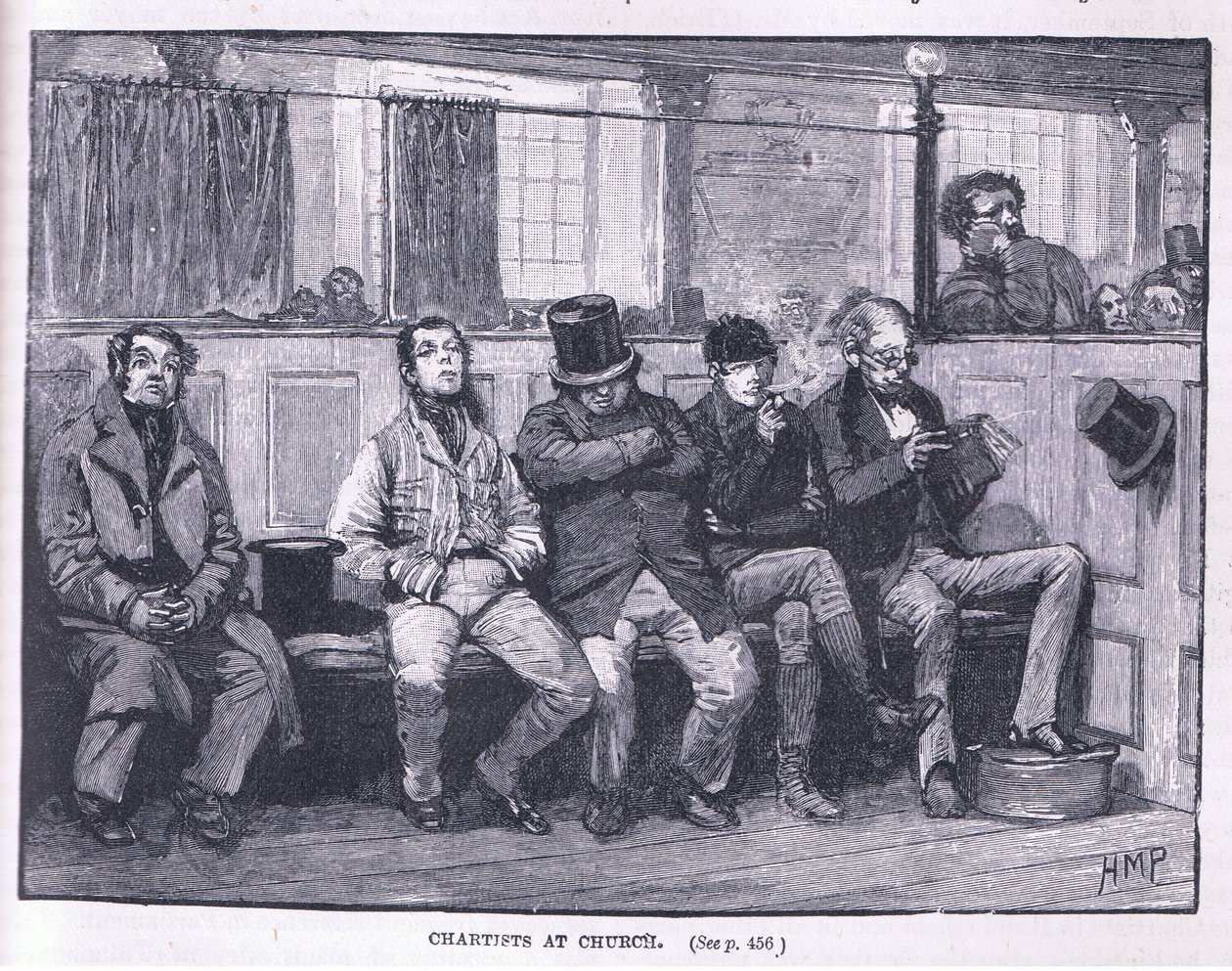 Chartists na igreja AD 1839 de Henry Marriott Paget