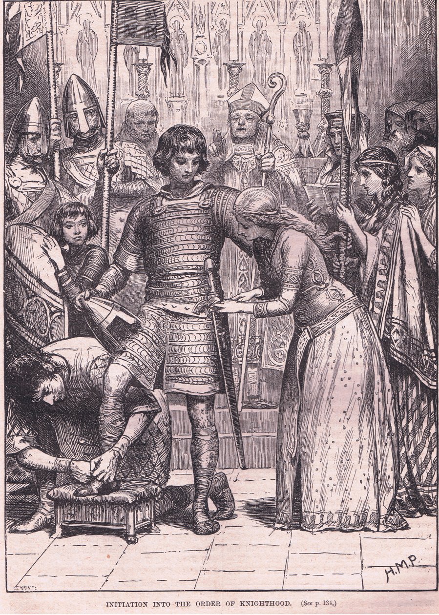 Iniciação na ordem de cavalaria por volta de 1085 AD de Henry Marriott Paget