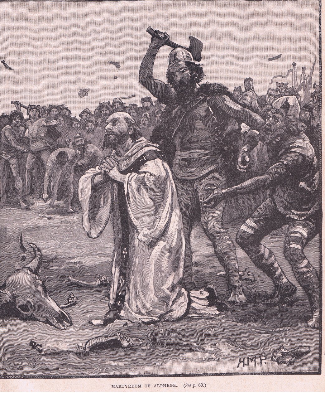 Martírio de Alphege AD 1012 de Henry Marriott Paget