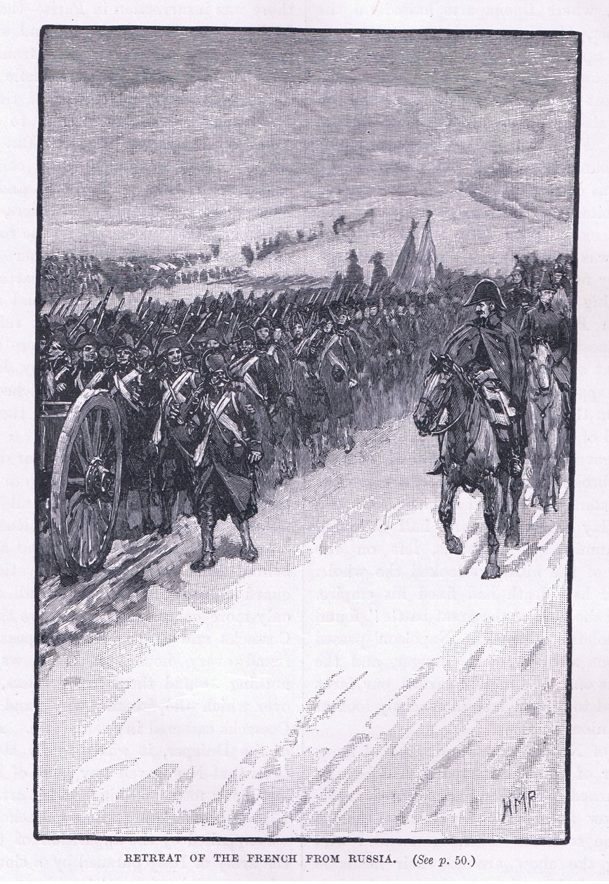 Retiro dos franceses da Rússia AD 1812 de Henry Marriott Paget